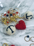 Initial Letter Felted Stitch Marker Sets