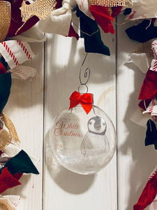 Clear Christmas Baubles
