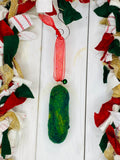 Felted Christmas Pickle Ornaments