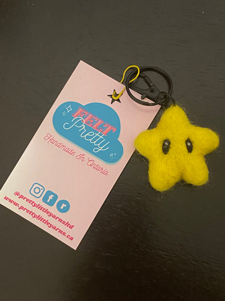 Felt keychain on sale